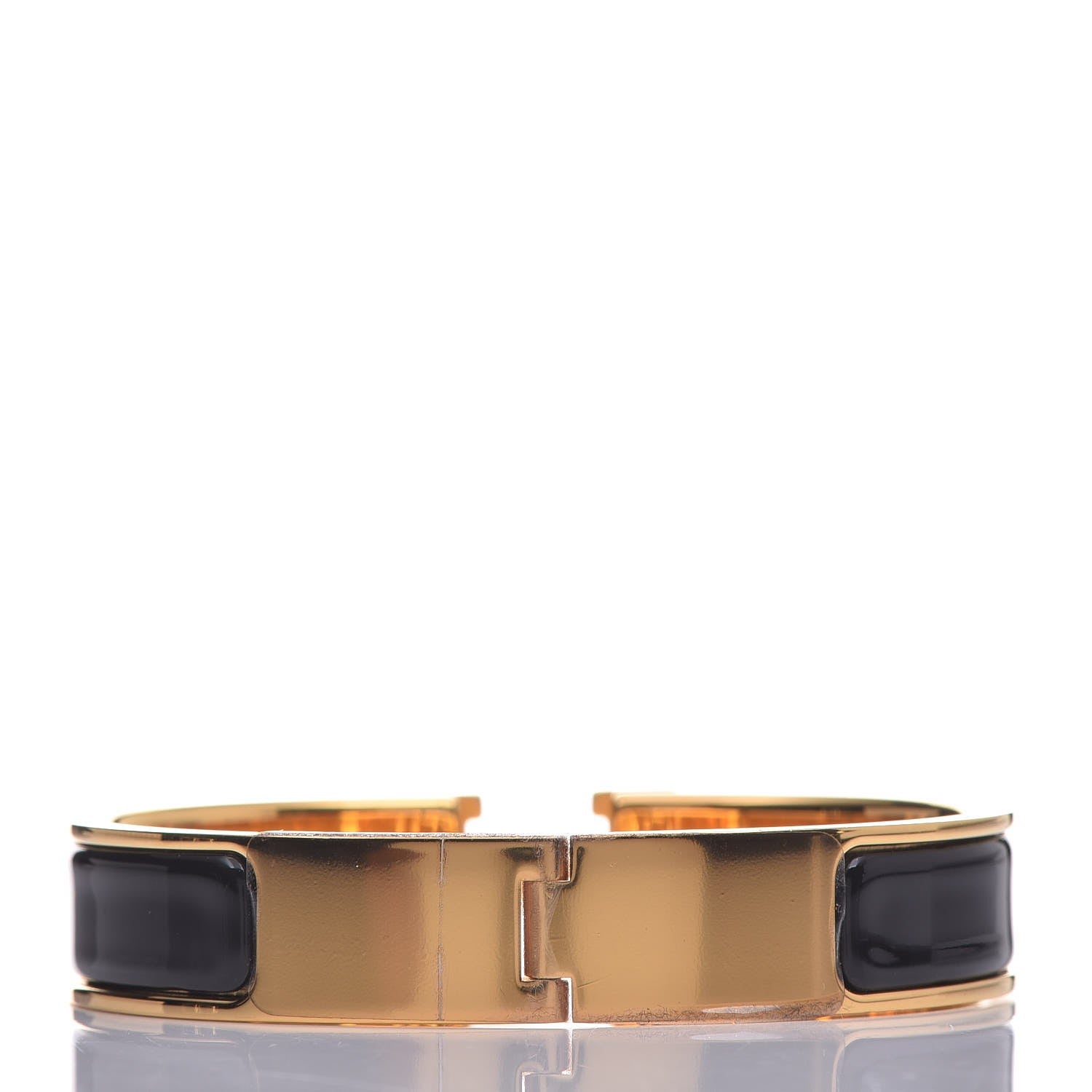 Hermes Enamel Narrow Clic Clac H Bracelet PM Black 3 of 6