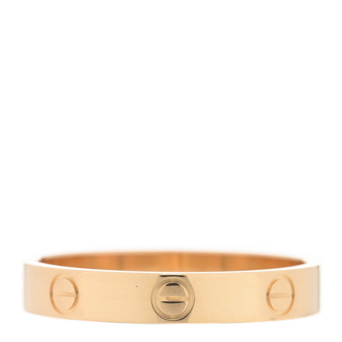 18K Yellow Gold 3.5mm LOVE Wedding Band Ring 61 9.5