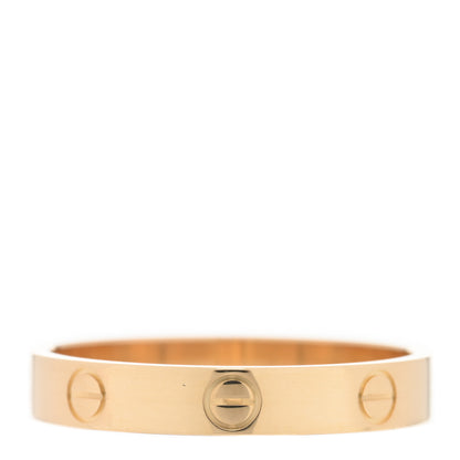 Cartier 18K Yellow Gold 3.5mm LOVE Wedding Band Ring 61 9.5 3 of 5