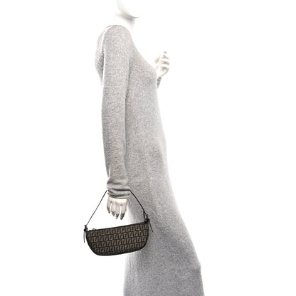 Fendi Zucchino Pochette Dark Brown 2 of 10