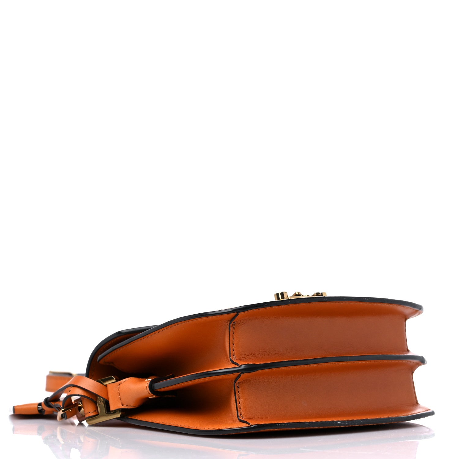 MCM Grained Calfskin Patricia Park Avenue Crossbody Bag Cognac 4 of 9