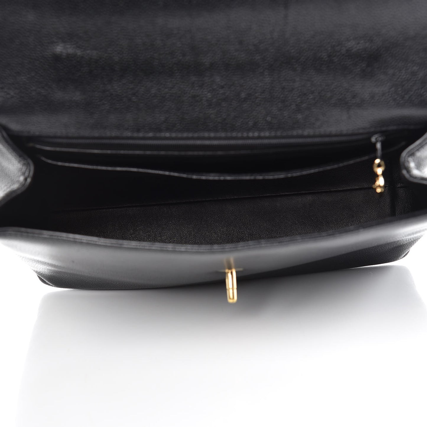 Caviar Kelly Jumbo Flap Black