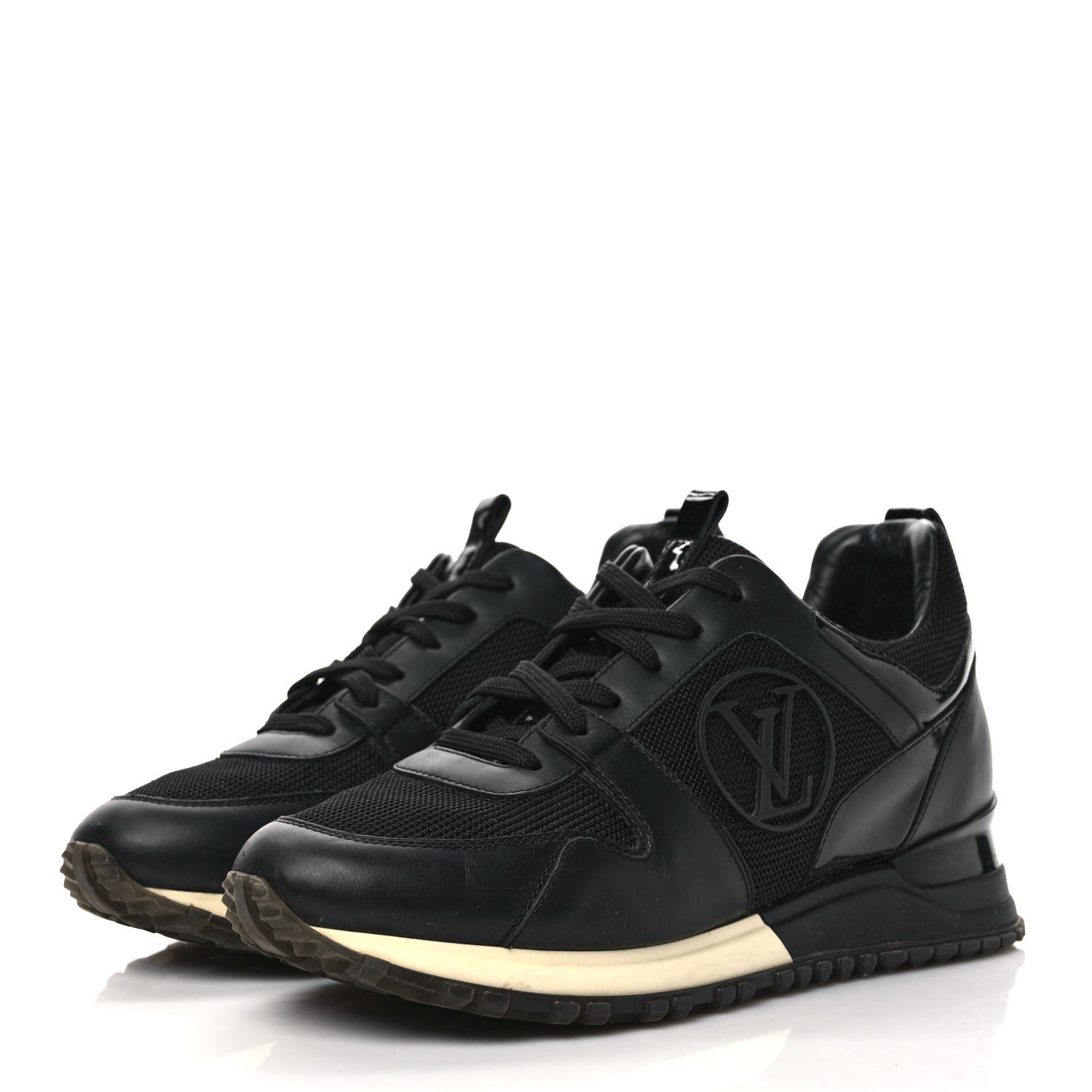 Louis Vuitton Calfskin Run Away Sneakers 36 Black 3 of 8