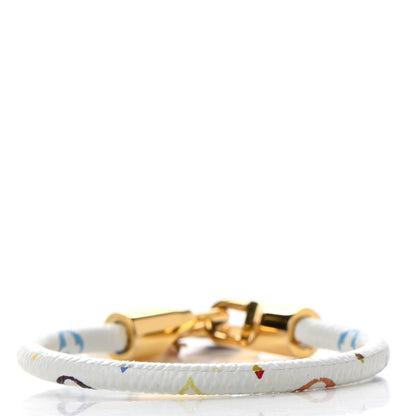 Louis Vuitton Monogram Multicolor Luck It Bracelet 19 White 3 of 4