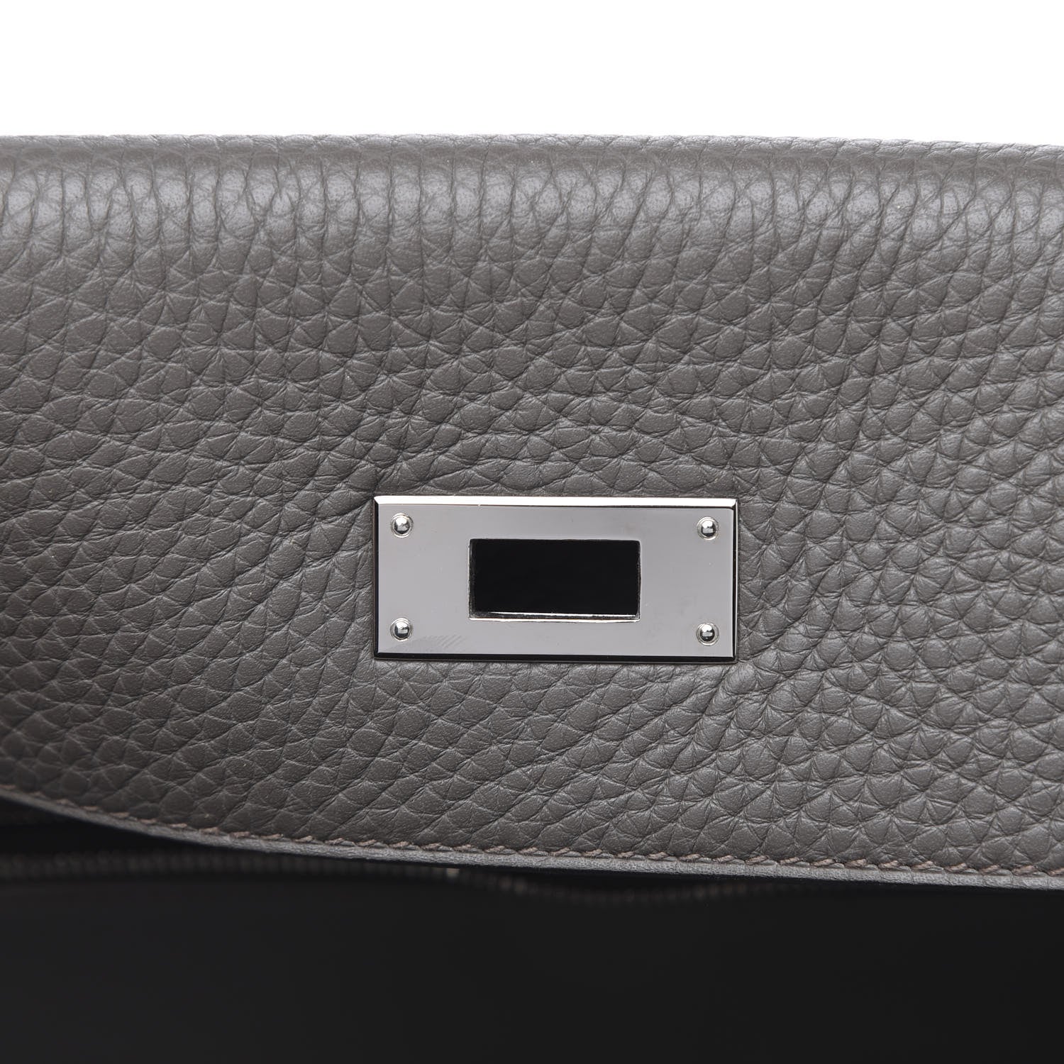 Hermes Taurillon Clemence Kelly Retourne 35 Etain 16 of 30