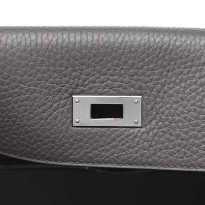 Hermes Taurillon Clemence Kelly Retourne 35 Etain 16 of 30