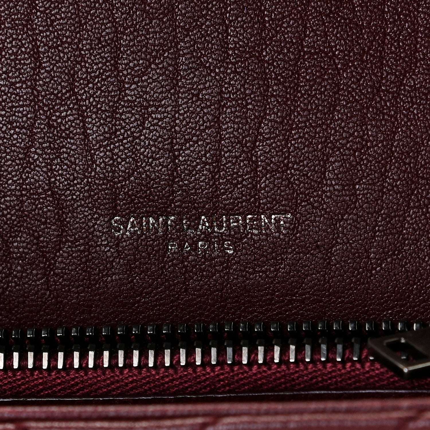 Saint Laurent Sheepskin Matelasse Chevron Monogram Medium College Bag Rouge Legion 6 of 8