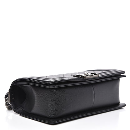 Chanel Caviar Quilted Medium Boy Flap Black 3 of 9