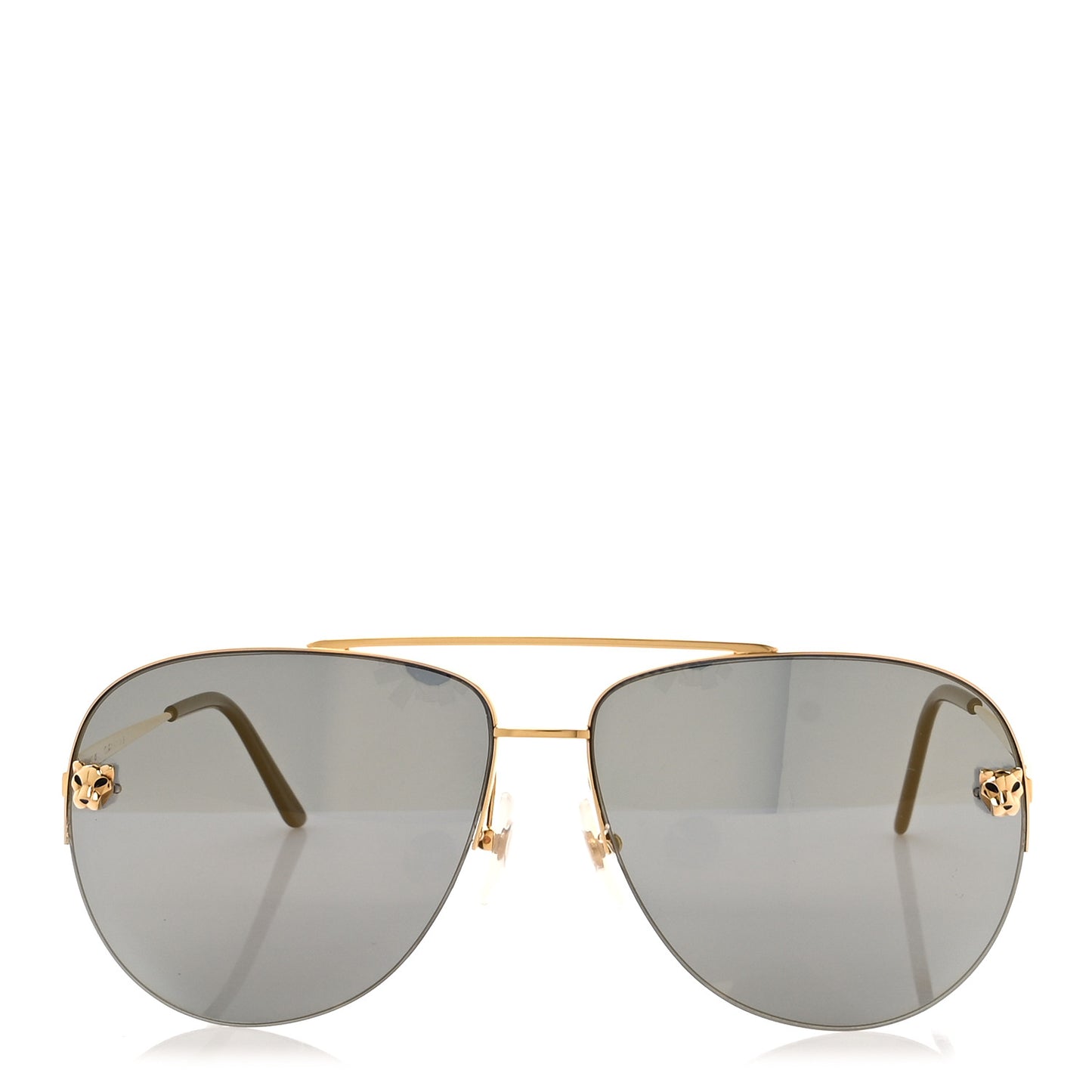 Santos de Cartier Aviator Sunglasses CT0065S Gold Black