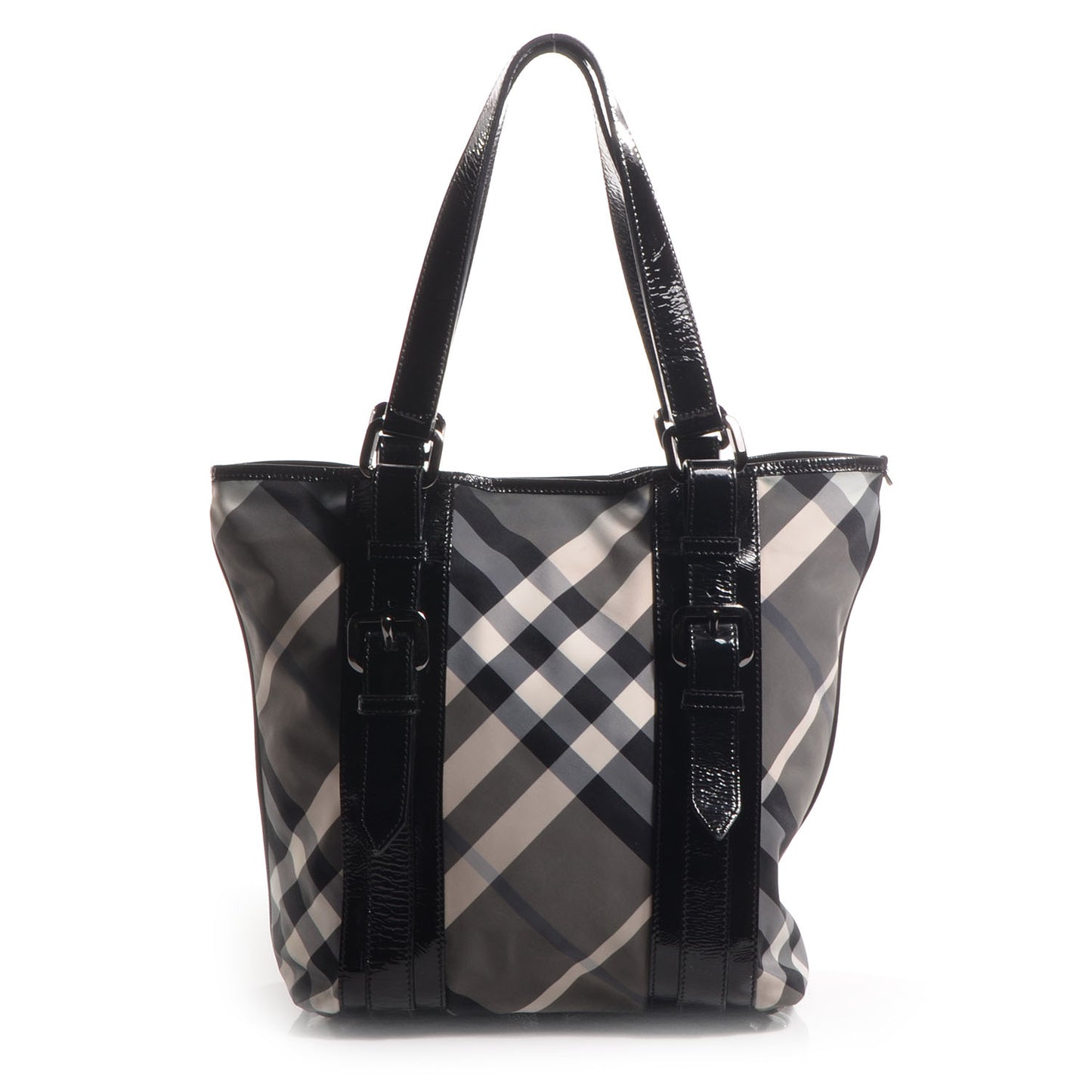 Nylon Beat Check Medium Victoria Tote Black
