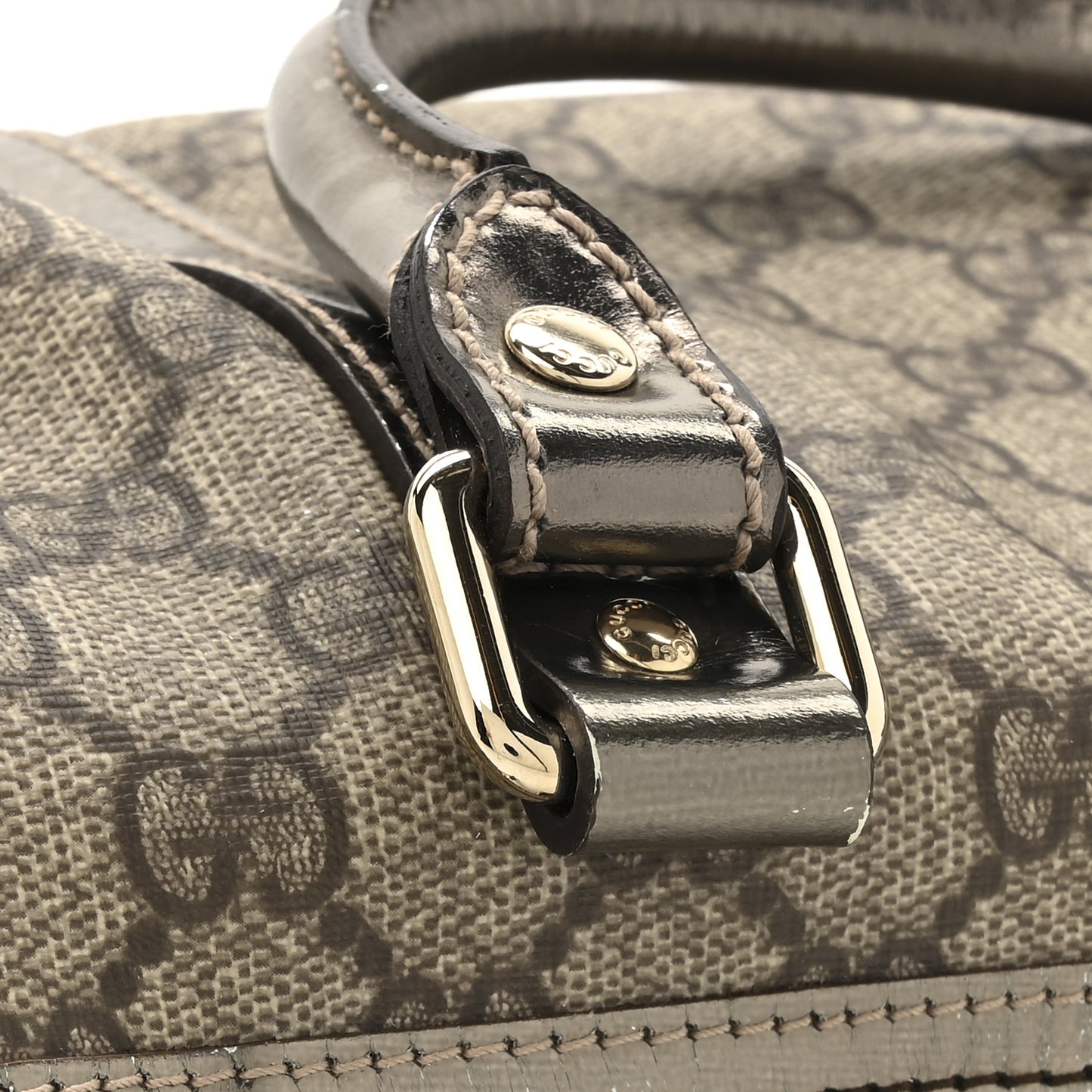 GG Plus Monogram Small Joy Boston Metallic