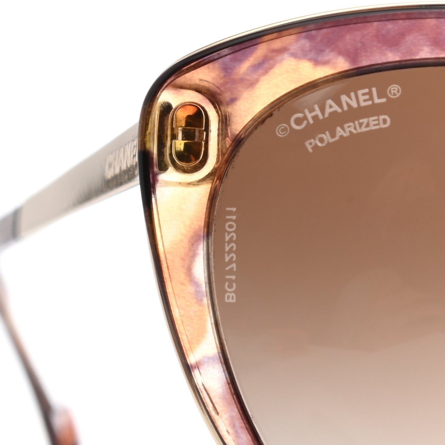 Polarized Metal Cat Eye Sunglasses 4208 Brown