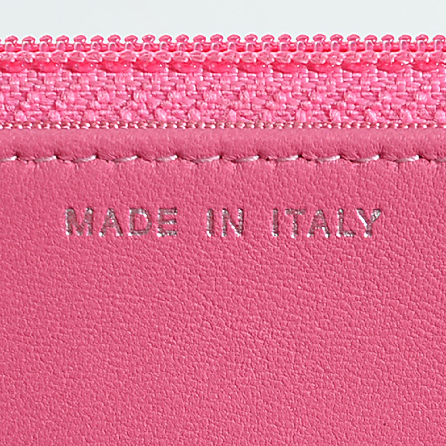 Faded Lambskin Quilted Zephyr Wallet on Chain WOC Dark Pink