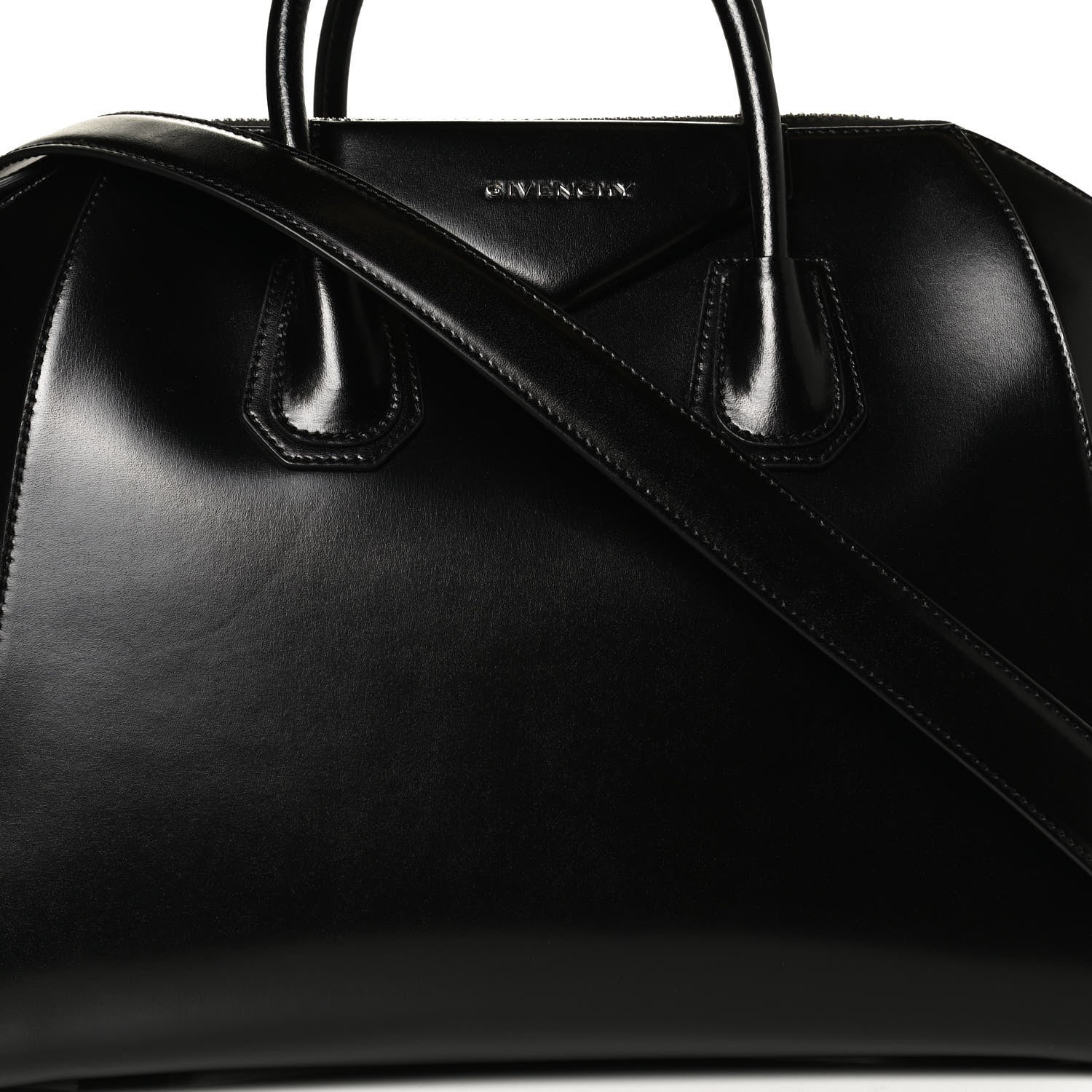 Givenchy Shiny Lord Calfskin Medium Antigona Black 8 of 10