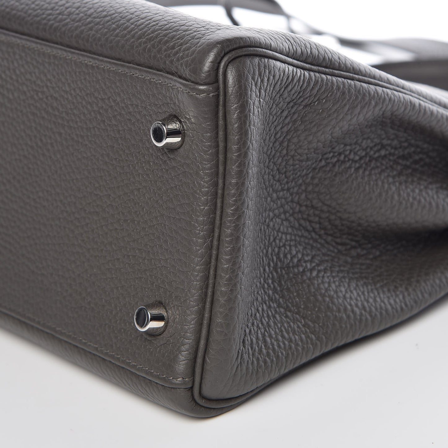 Taurillon Clemence Horseshoe Kelly Retourne 32 Graphite Tosca