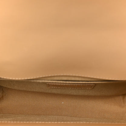 Chanel Lambskin Chevron Quilted Medium Boy Flap Beige 4 of 9