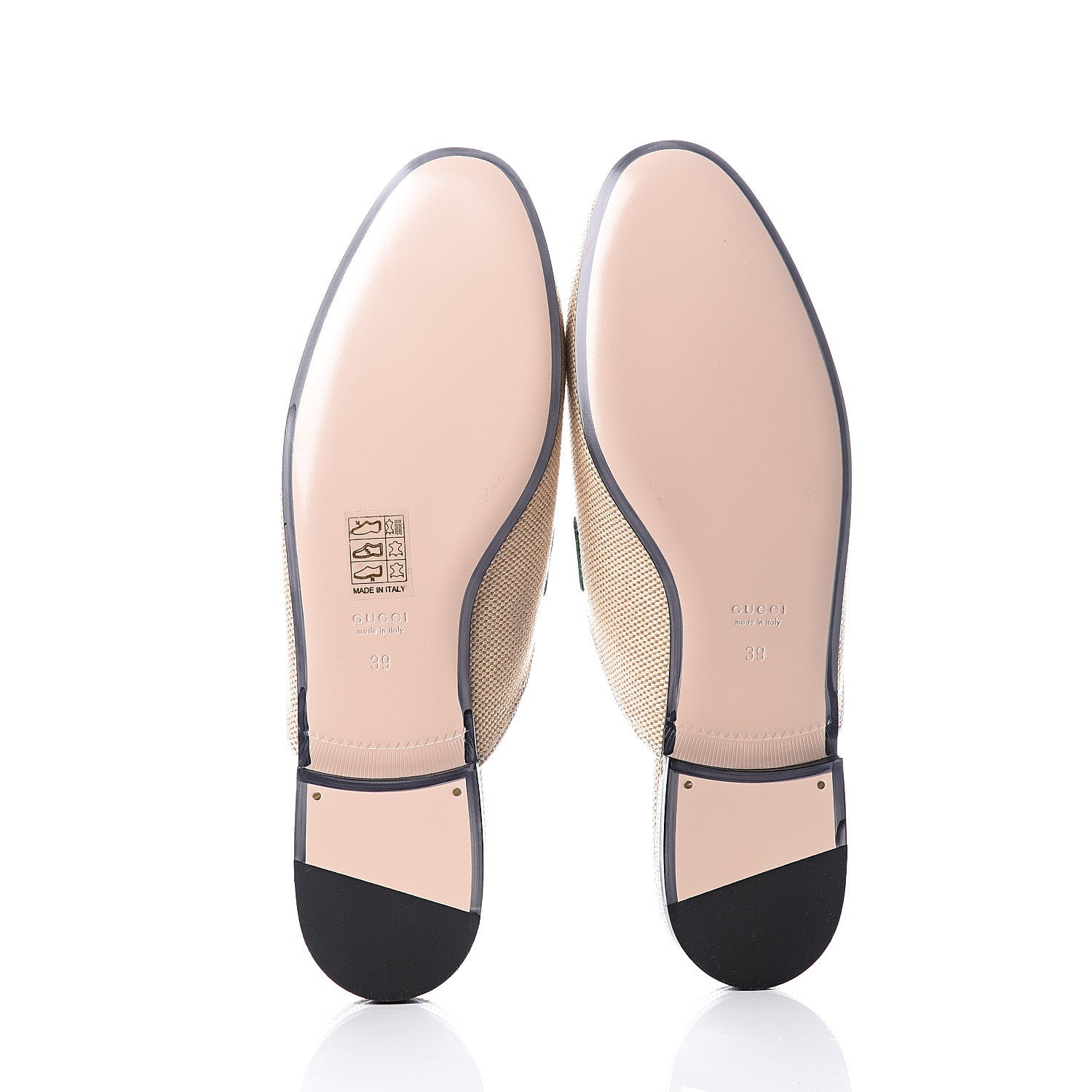 Gucci Canvas Vintage Charlotte Web Womens Princetown Slippers 39 Sand New Shamarock 6 of 11