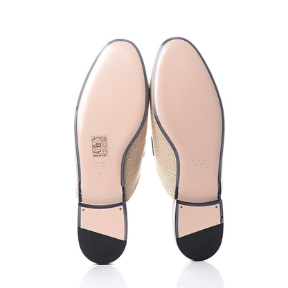 Gucci Canvas Vintage Charlotte Web Womens Princetown Slippers 39 Sand New Shamarock 6 of 11