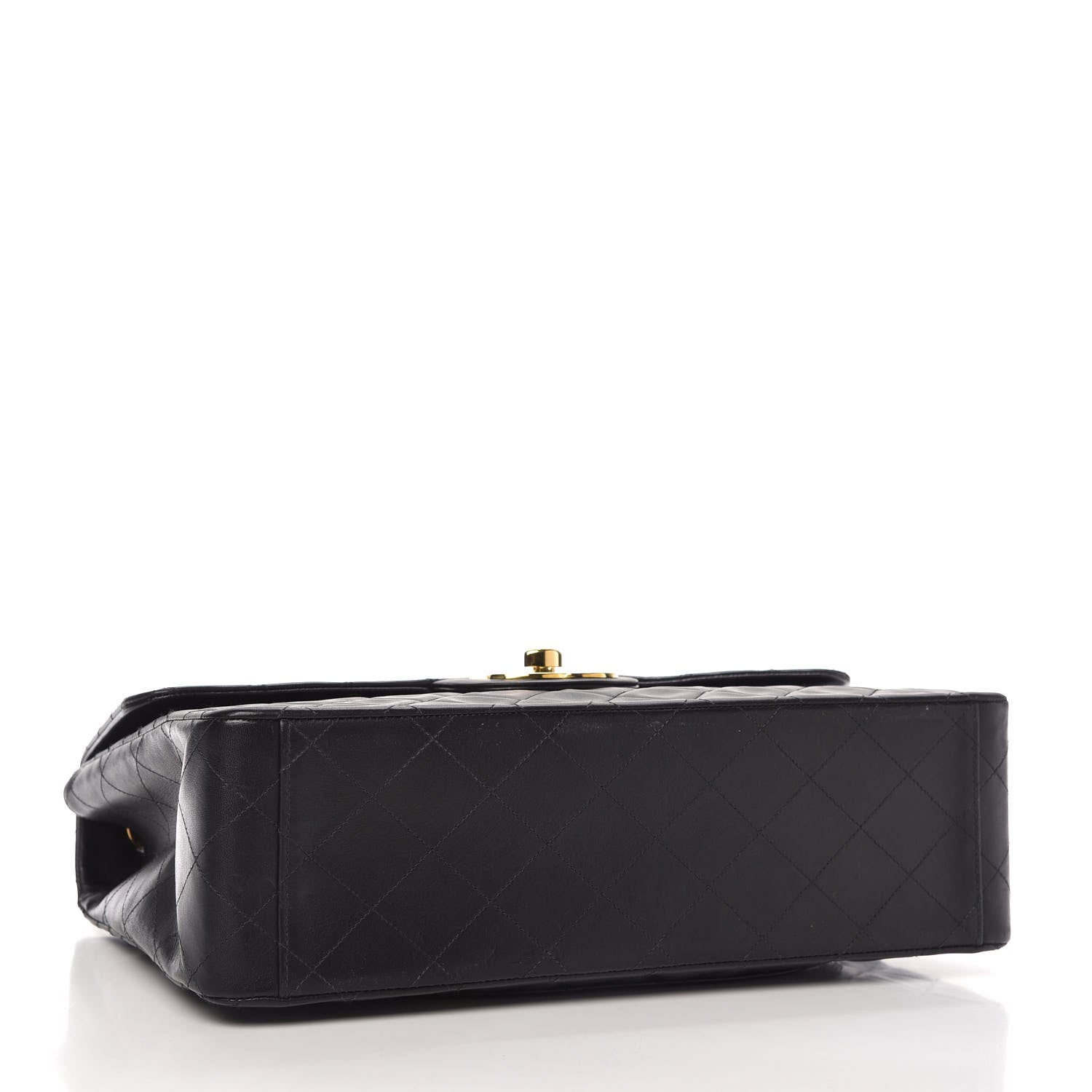 Chanel Lambskin Quilted XL Jumbo Single Flap Black 4 of 11