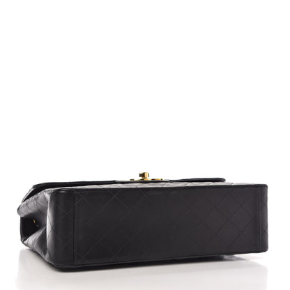 Chanel Lambskin Quilted XL Jumbo Single Flap Black 4 of 11