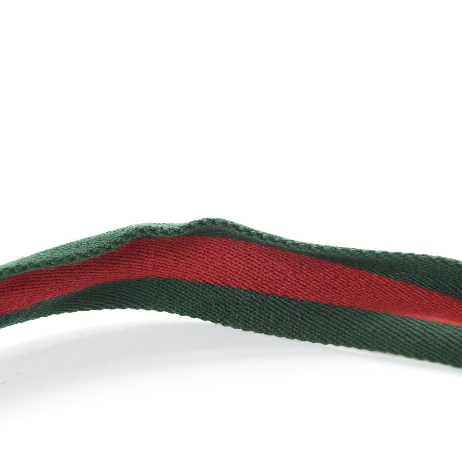 Gucci Nylon Calfskin Double G Web 40mm Belt 90 36 Green Red Cuir 8 of 8