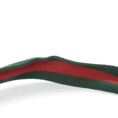 Gucci Nylon Calfskin Double G Web 40mm Belt 90 36 Green Red Cuir 8 of 8