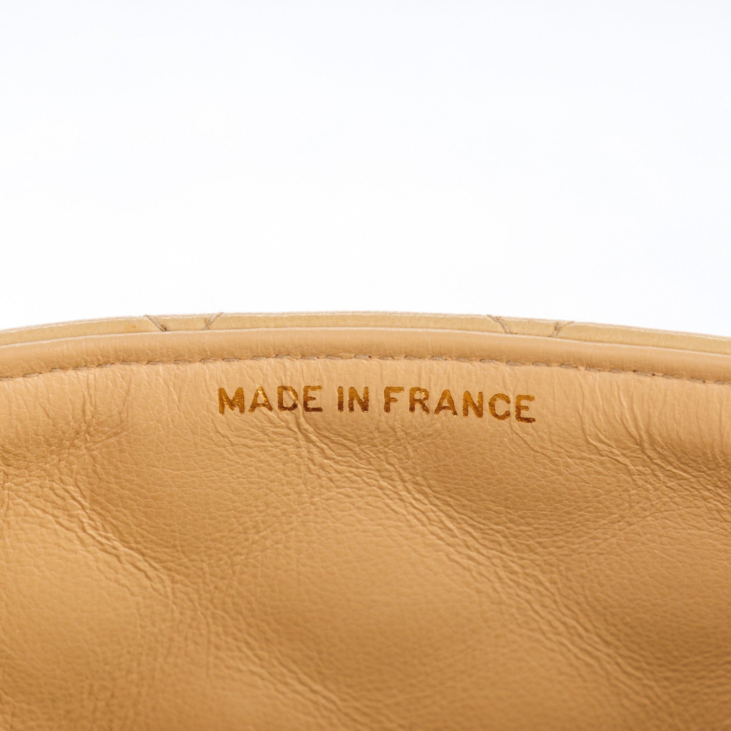 Chanel Lambskin Quilted Mini Square Flap Beige 8 of 10