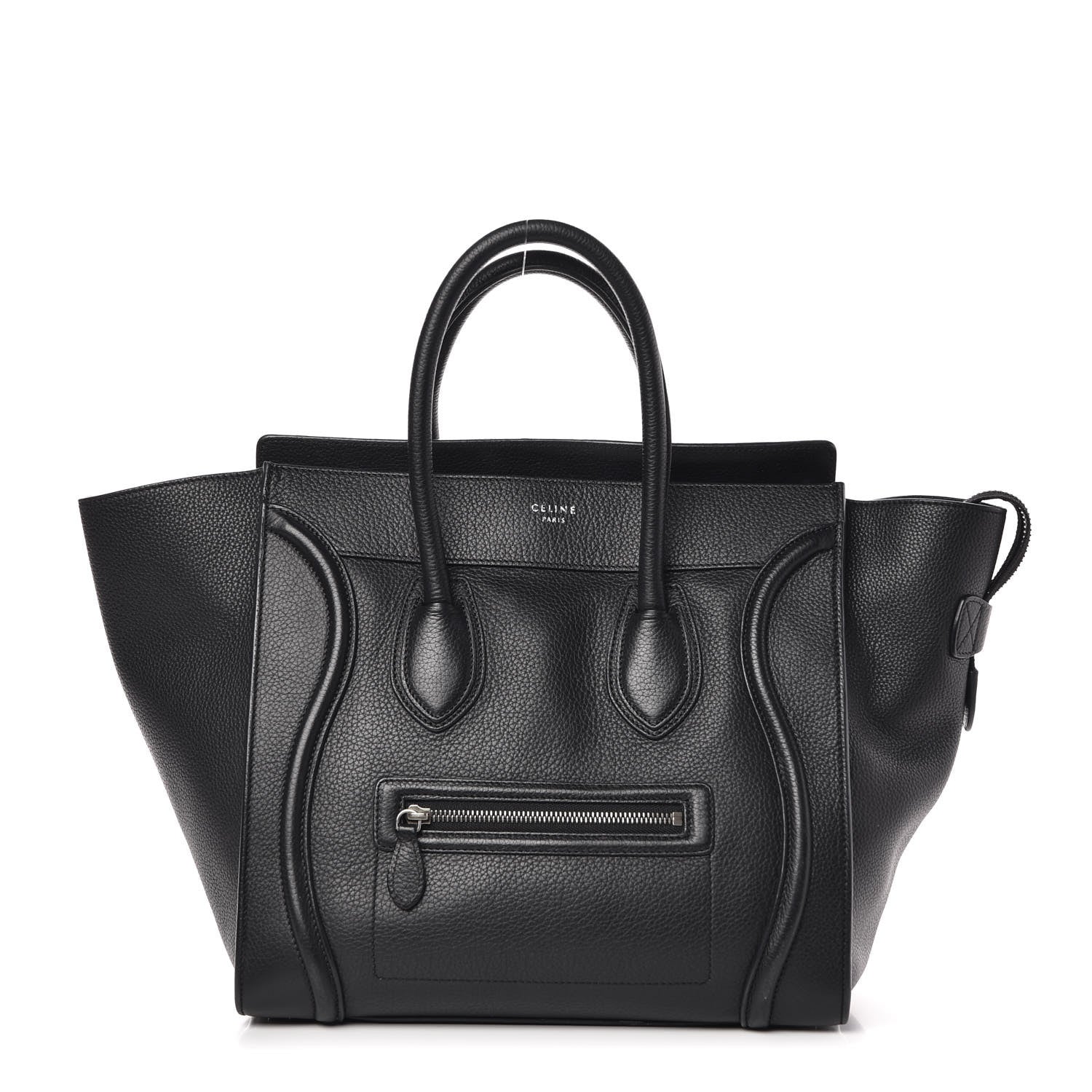 Celine Drummed Calfskin Mini Luggage Black 1 of 20