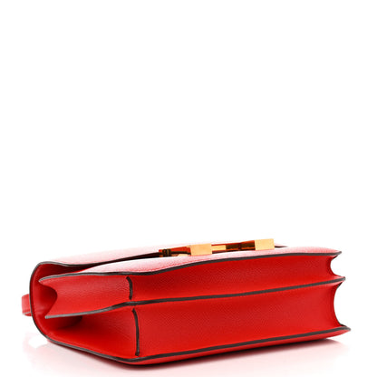 Hermes Epsom Constance 24 Rouge de Coeur 4 of 14