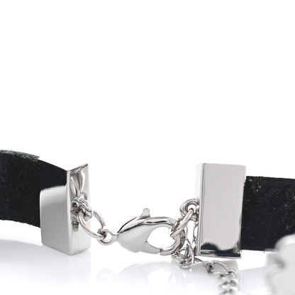 Christian Dior Calfskin Dior Clover Double Bracelet Navy 5 of 5
