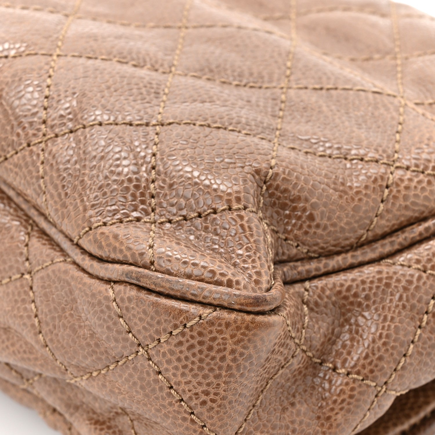 Chanel Caviar Quilted Medium Easy Flap Brown 11 of 15