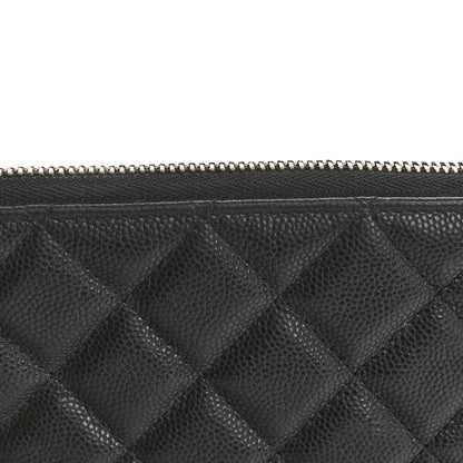 Chanel Caviar Quilted Small Cosmetic Case Black 10 of 12