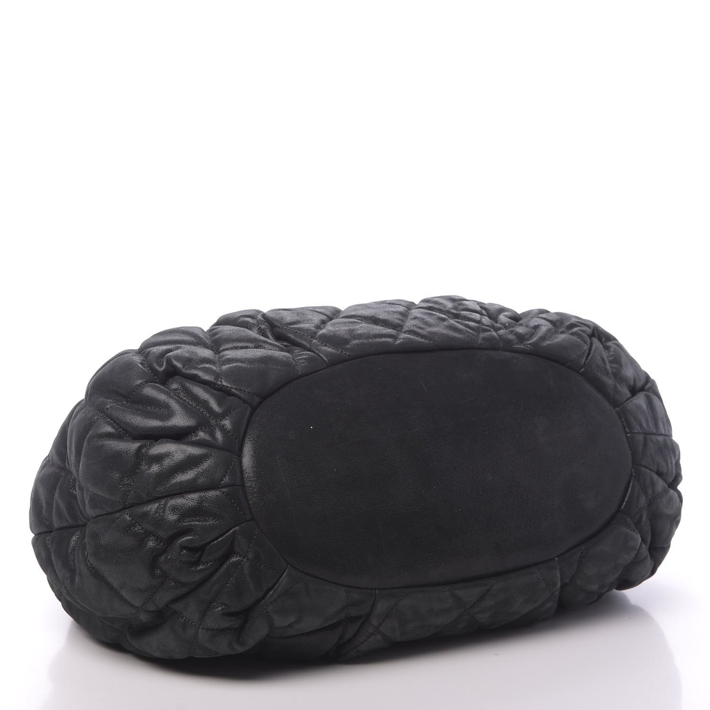 Iridescent Calfskin Quilted Large In The Mix Tote Black