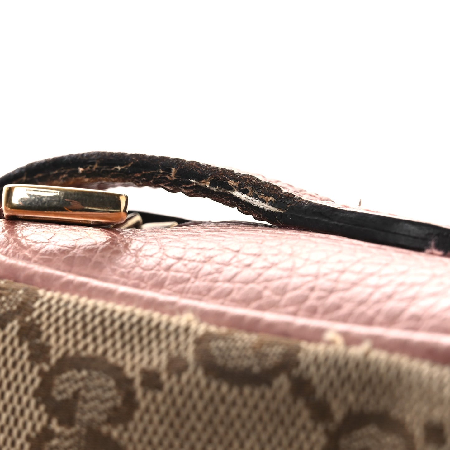 Monogram Mini Bree Messenger Bag Beige Soft Pink