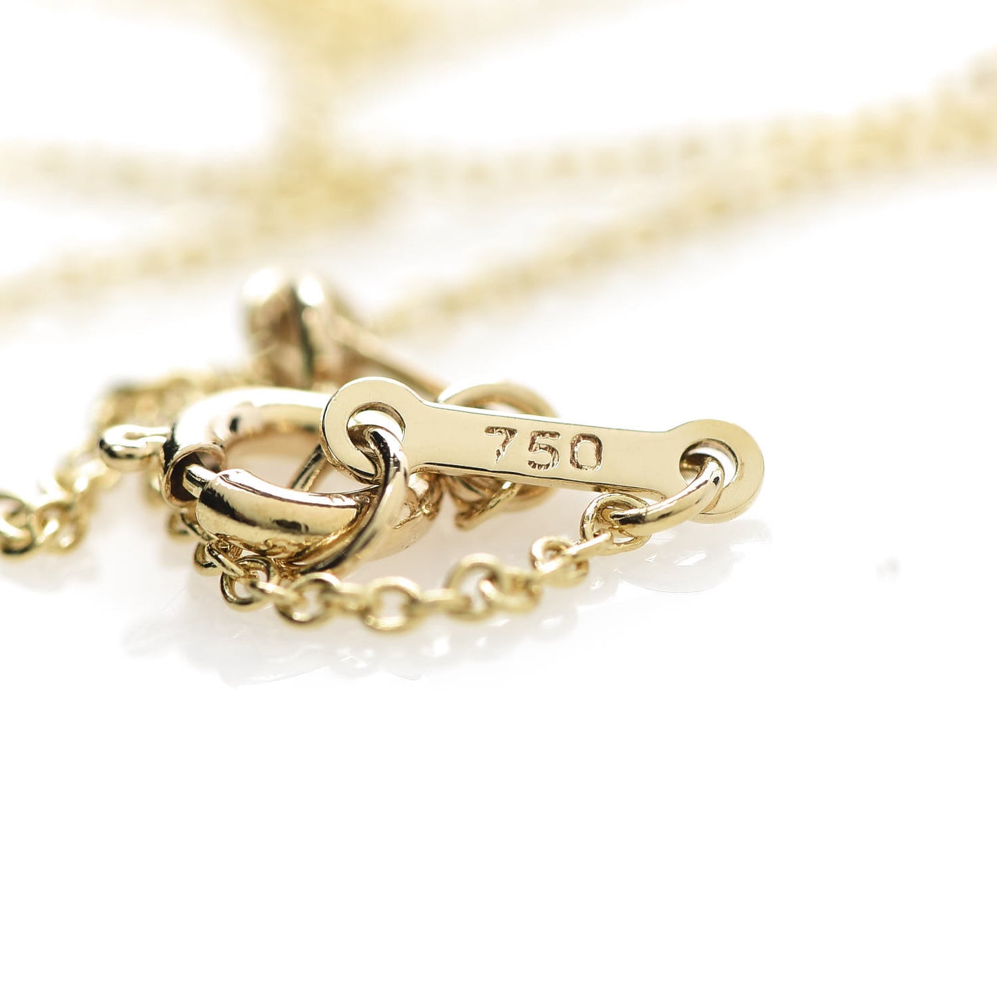 18K Yellow Gold Diamond .75ctw 5 Station Diamonds by the Yard Necklace