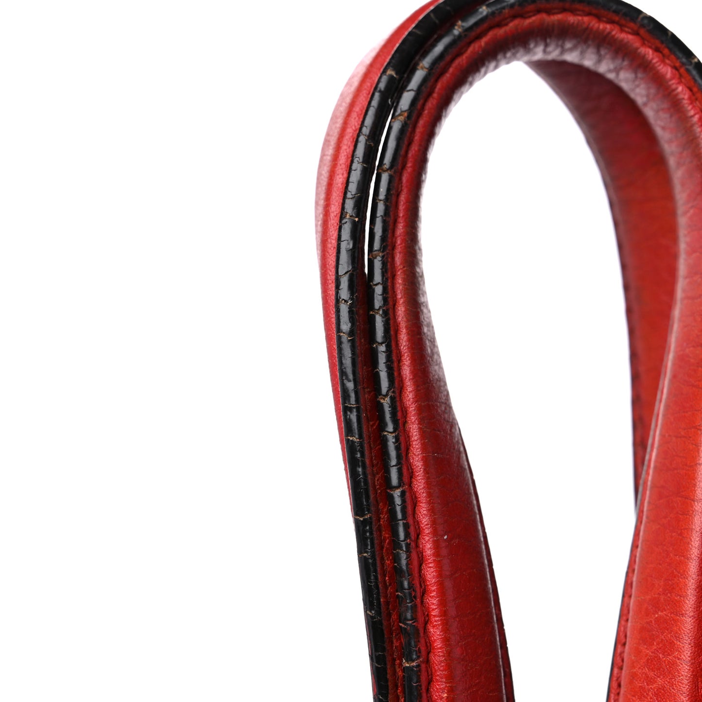 Pebbled Calfskin Medium Soho Shoulder Bag Red