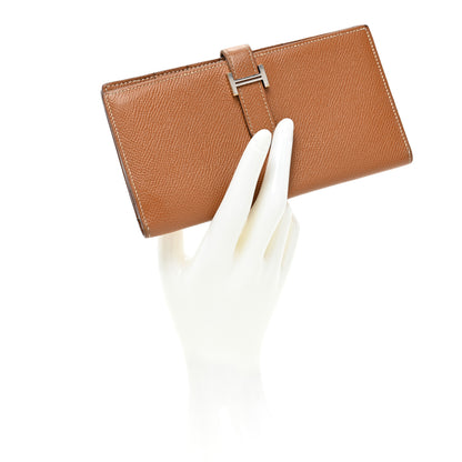 Hermes Epsom Bearn Gusset Wallet Gold 2 of 11