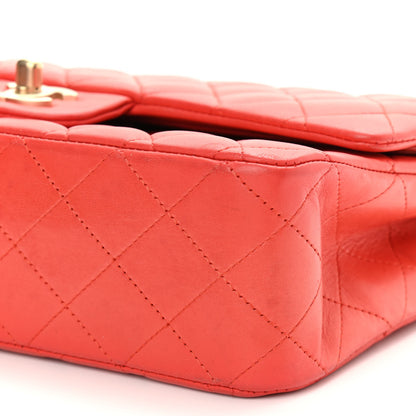 Chanel Lambskin Quilted Medium Double Flap Red 10 of 11