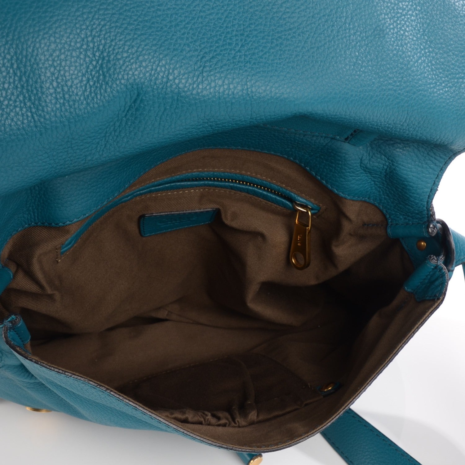 Chloe Calfskin Medium Marcie Top Handle Bag Laguna Blue 6 of 10