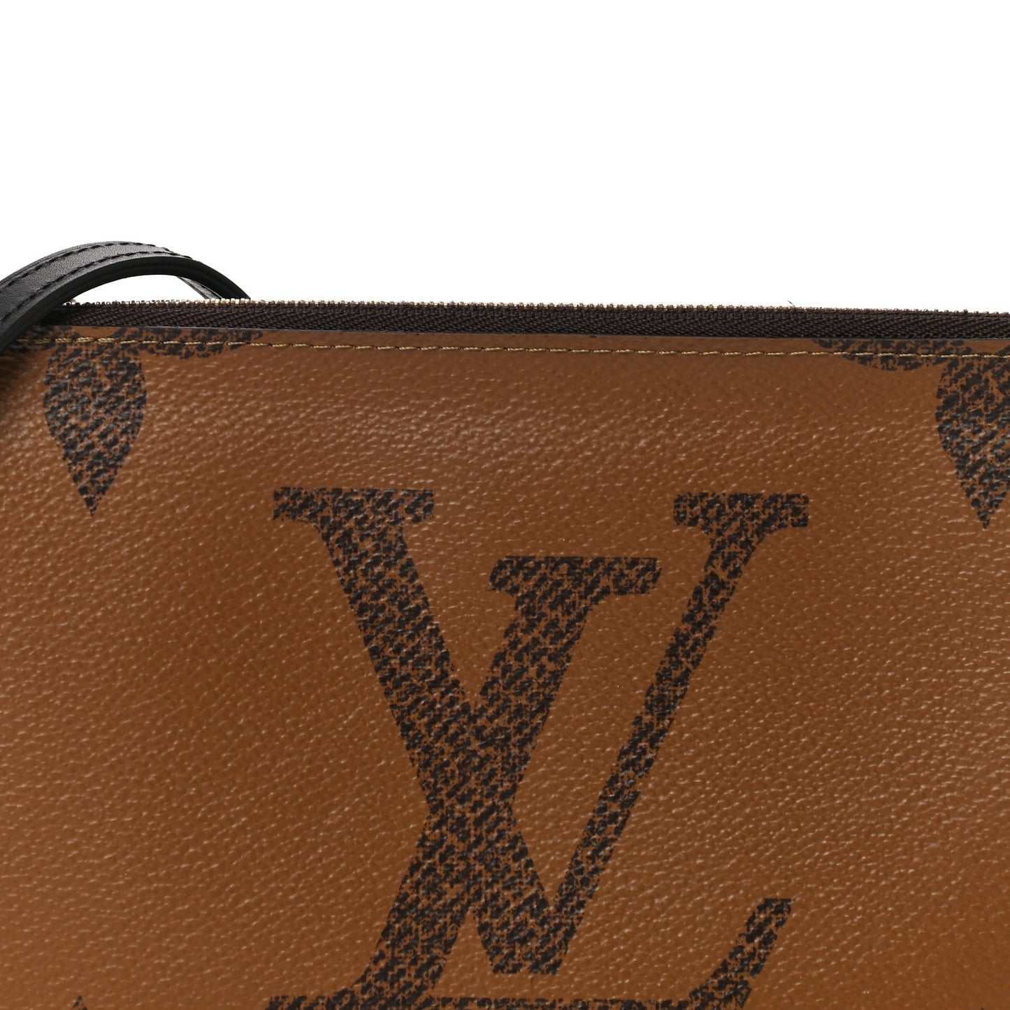 Reverse Monogram Giant Double Zip Pochette