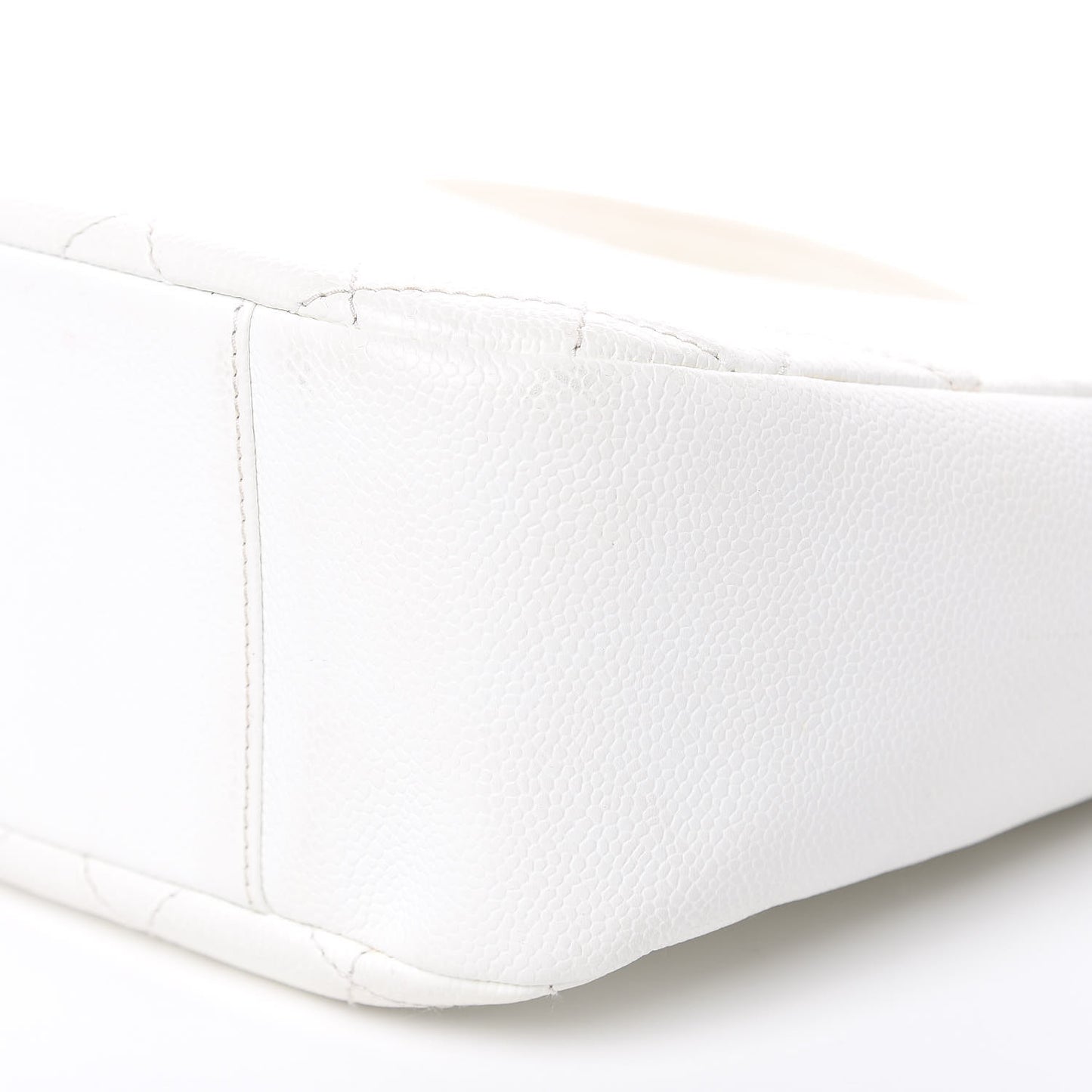 Caviar Quilted Hobo White