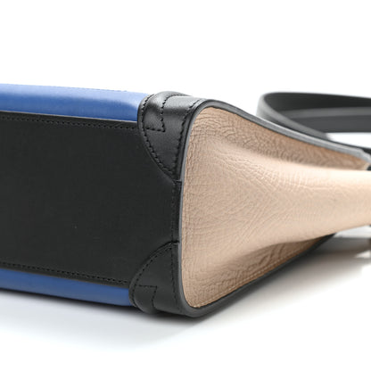 Celine Smooth Calfskin Bullhide Nano Tri-Color Luggage Indigo 10 of 10
