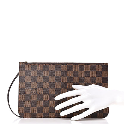 Louis Vuitton Damier Ebene Neverfull MM GM Pochette 2 of 8
