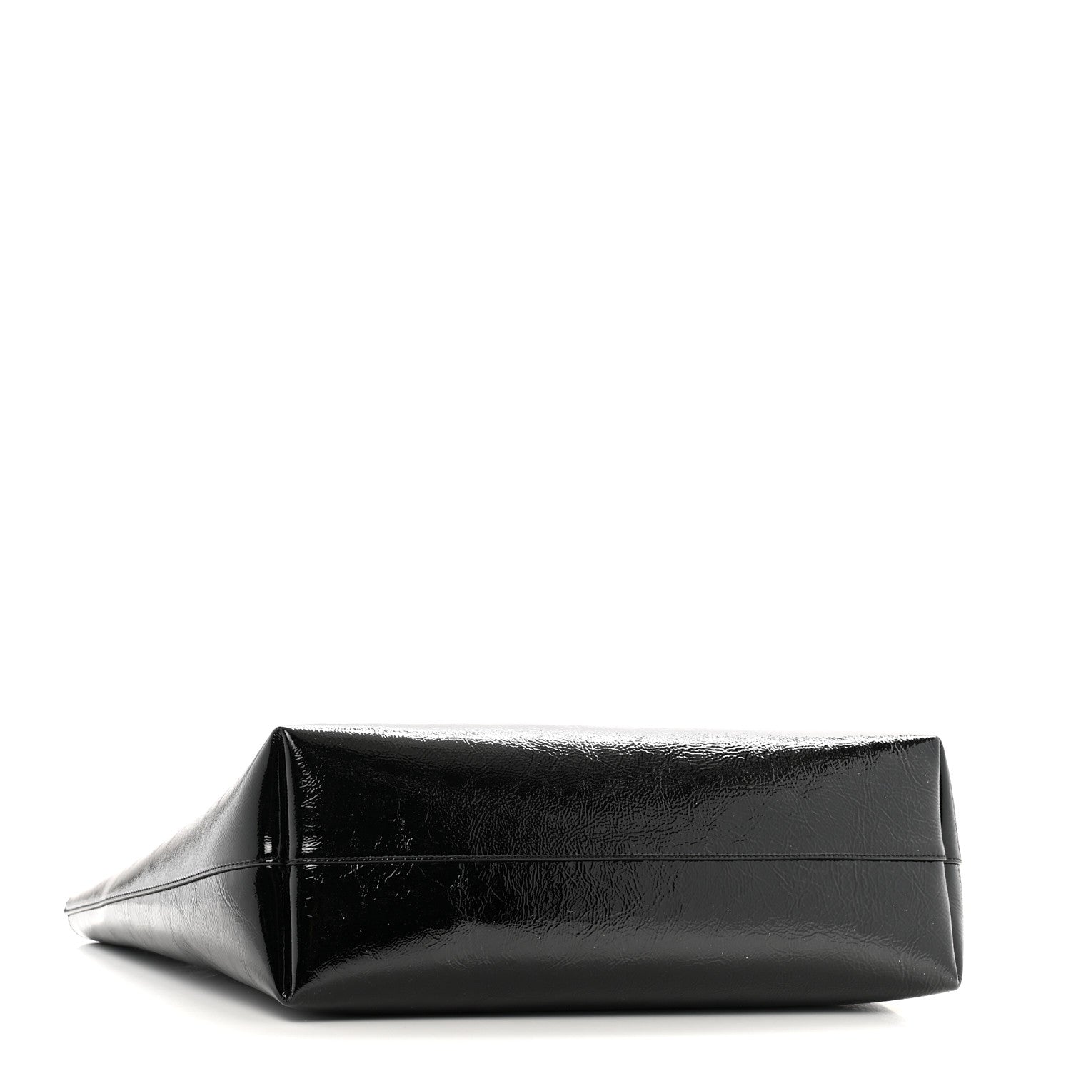 Saint Laurent Patent Calfskin Large Shopping Tote Black 5 of 12