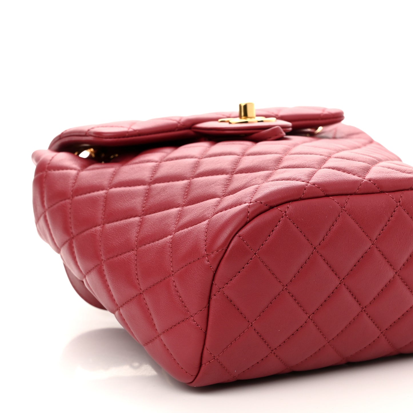 Calfskin Quilted Mini Urban Spirit Backpack Red
