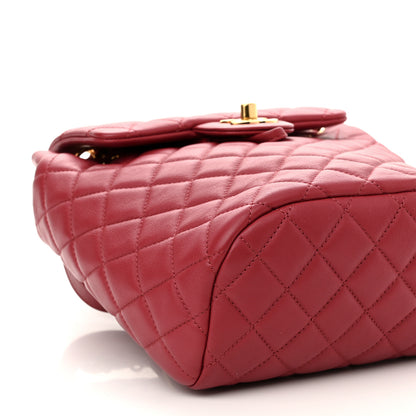 Chanel Calfskin Quilted Mini Urban Spirit Backpack Red 9 of 11
