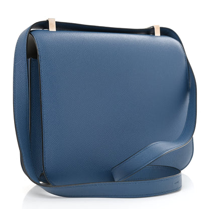 Hermes Epsom Constance Verso 24 Bleu Agate Gris Mouette 2 of 12
