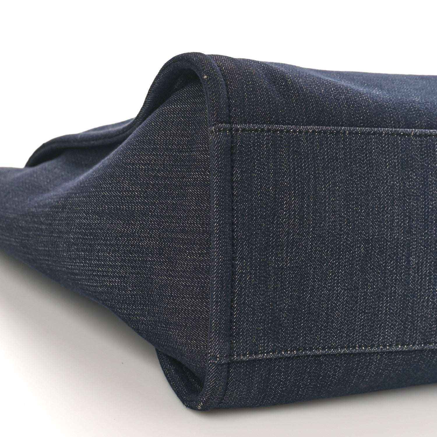 Chanel Denim Large Deauville Tote Dark Blue 8 of 10