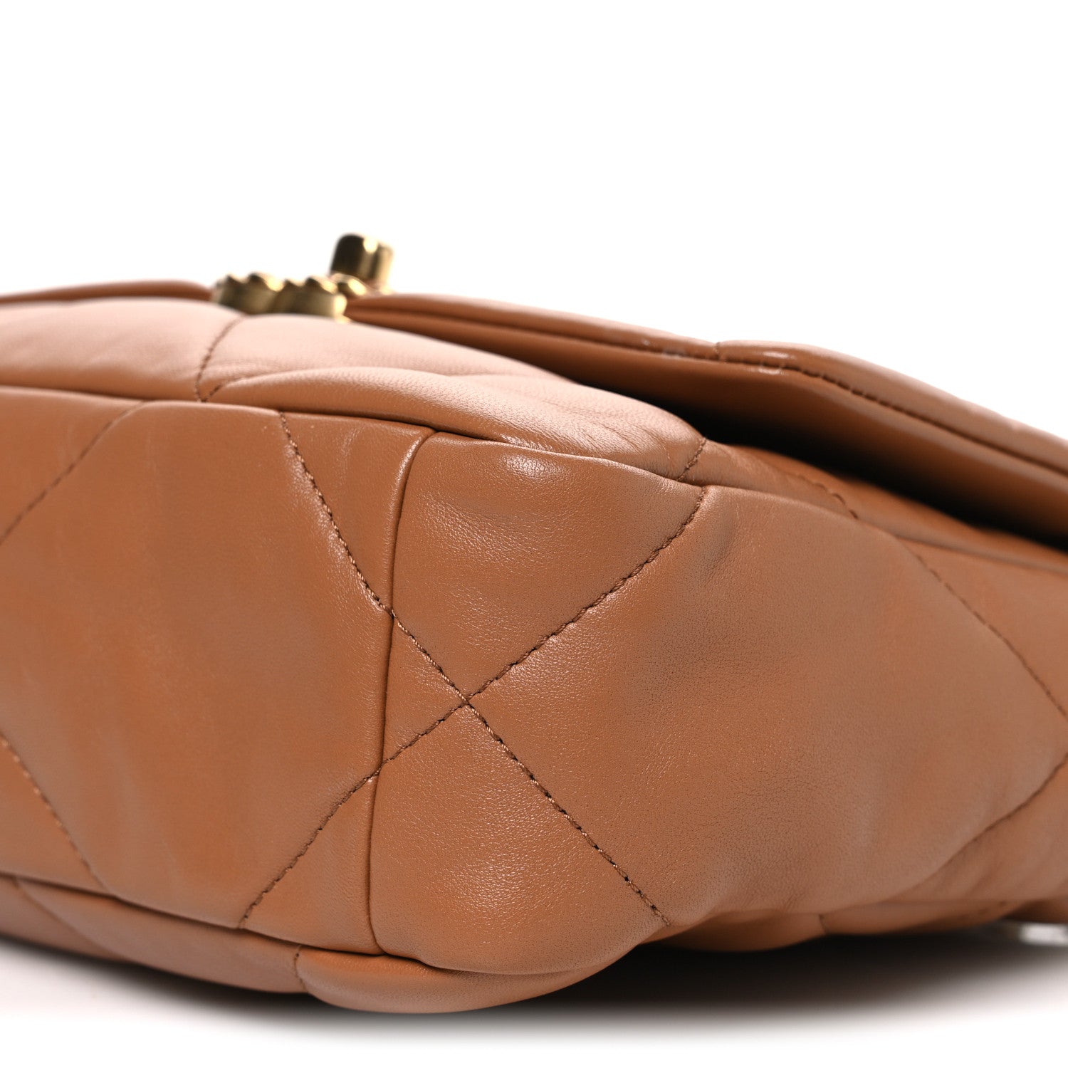 Chanel Lambskin Quilted Medium Chanel 19 Flap Brown 10 of 11