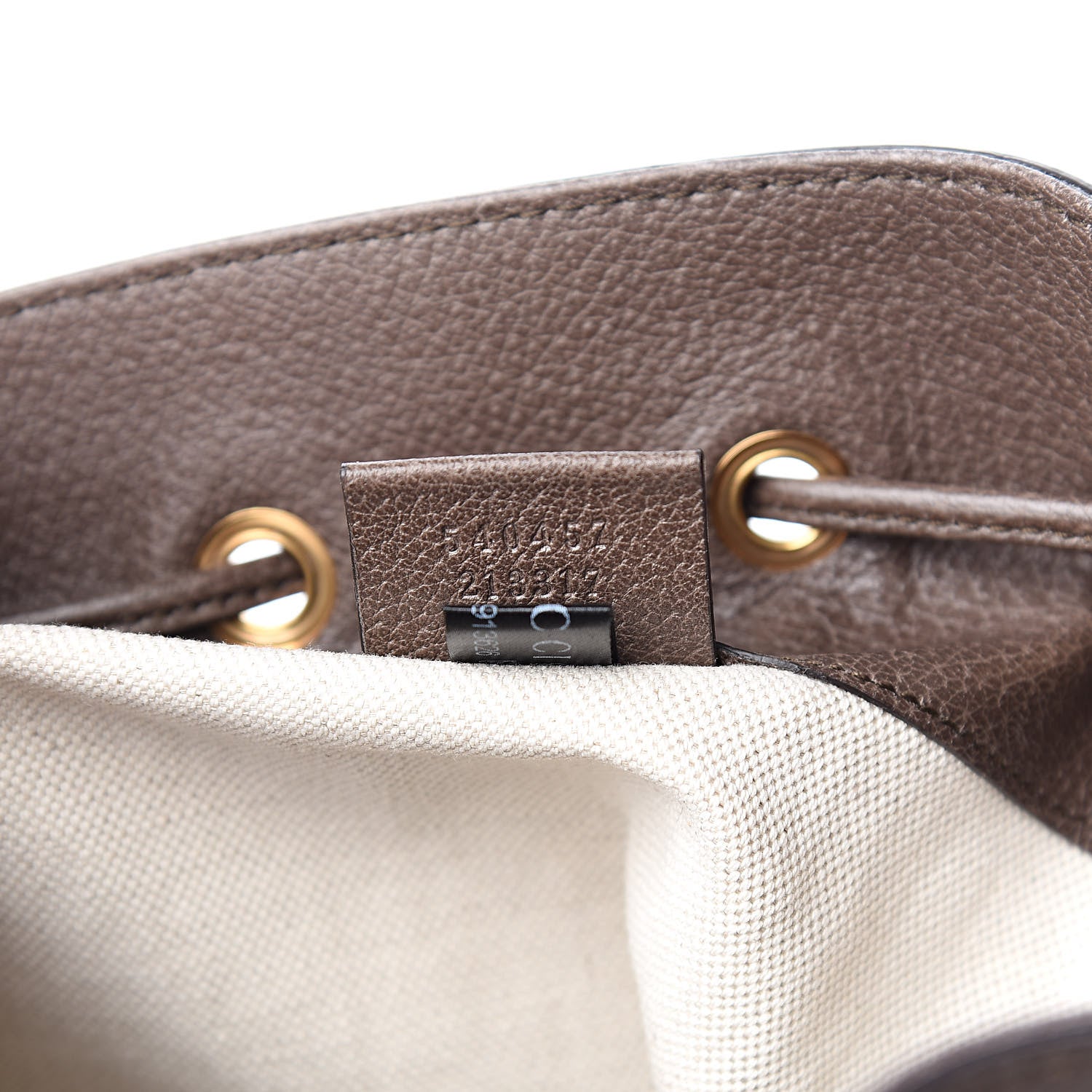Gucci GG Supreme Monogram Web Ophidia Bucket Bag Brown 7 of 10